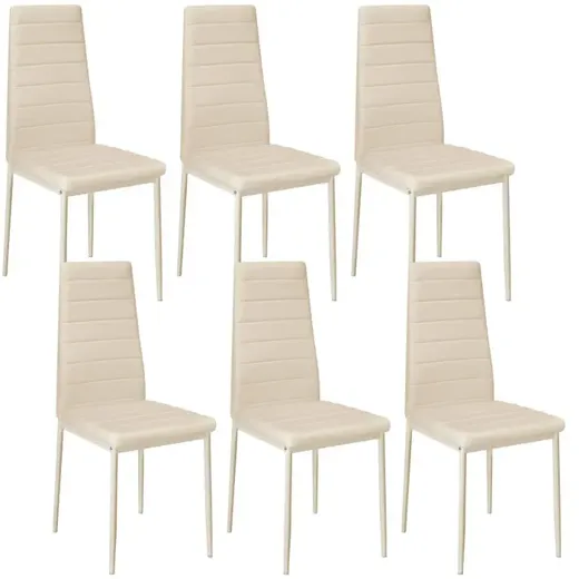 Stuhl Thomas beige 6er Set 