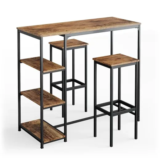 Bartisch Set Fyrk + 2x Barhocker 