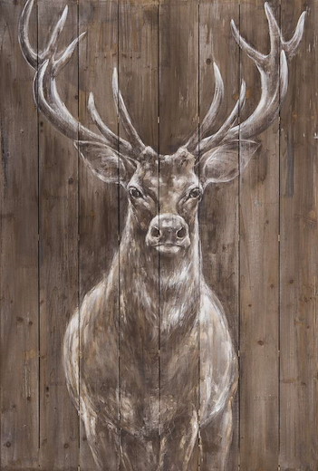 Wandbild Hirsch 