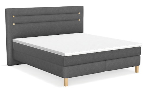 Bico Basicsboxspringbett darkgrey